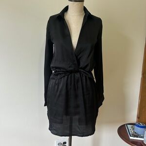 PrettyLittleThing Black Long Sleeve Dress